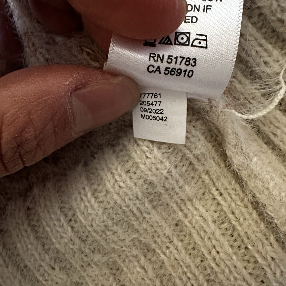 Maurices Plus Size Eyelash Striped  Open Cardigan Plus Size 0X Cream Sweater - Picture 11 of 15